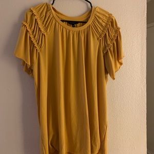 Yellow mustard blouse